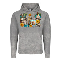 Cloud Rock bull skull coffee cups Vintage Hoodie - Zillion Design Studio