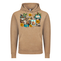 Vintage Coffee bull skull coffee cups Vintage Hoodie - Zillion Design Studio