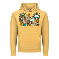 Vintage Mustard bull skull coffee cups Vintage Hoodie - Zillion Design Studio