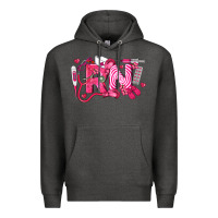 Charcoal Heather rn breast cancer registered nurse Premium Hoodie - LillyAllenDesigns