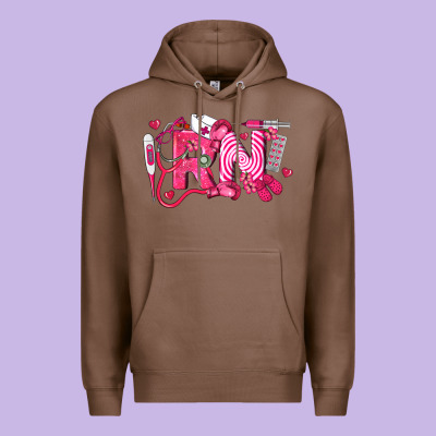 Rn Breast Cancer Registered Nurse Premium Hoodie Designed By Lillyallendesigns