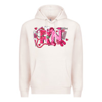 Pale Pink rn breast cancer registered nurse Premium Hoodie - LillyAllenDesigns