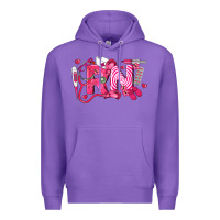 Purple rn breast cancer registered nurse Premium Hoodie - LillyAllenDesigns