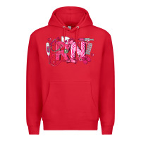 Red rn breast cancer registered nurse Premium Hoodie - LillyAllenDesigns