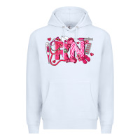 White rn breast cancer registered nurse Premium Hoodie - LillyAllenDesigns