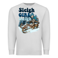 Dove Grey sleigh girl sleigh skeleton Premium Sweatshirt - NancyCooperArtShop