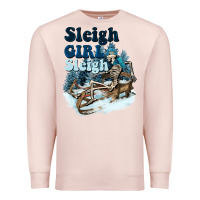 Pale Pink sleigh girl sleigh skeleton Premium Sweatshirt - NancyCooperArtShop