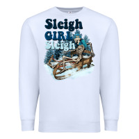 White sleigh girl sleigh skeleton Premium Sweatshirt - NancyCooperArtShop