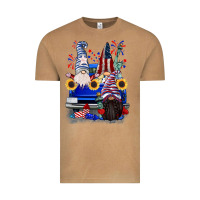 Vintage Camel 4th of July gnomes truck Vintage Tee - CowGirlArtShop