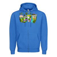True Royal coffee cups Zipper Hoodie - NancyCooperArtShop
