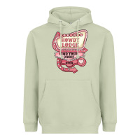 Matcha cupids howdy lodge find your cowboy open Heavyweight Hoodie - MaliasSmallBusiness