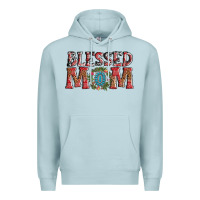 Blue Mist blessed mom christmas Premium Hoodie - AdoDesignShop