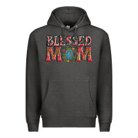 Charcoal Heather blessed mom christmas Premium Hoodie - AdoDesignShop