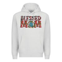 Dove Grey blessed mom christmas Premium Hoodie - AdoDesignShop