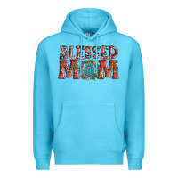 Ocean Blue blessed mom christmas Premium Hoodie - AdoDesignShop