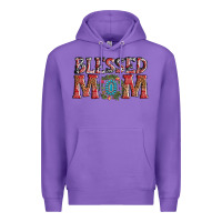 Purple blessed mom christmas Premium Hoodie - AdoDesignShop