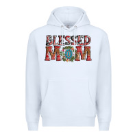 White blessed mom christmas Premium Hoodie - AdoDesignShop