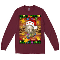 Burgundy Christmas sheep air freshener Long Sleeve Tee - Artiststas