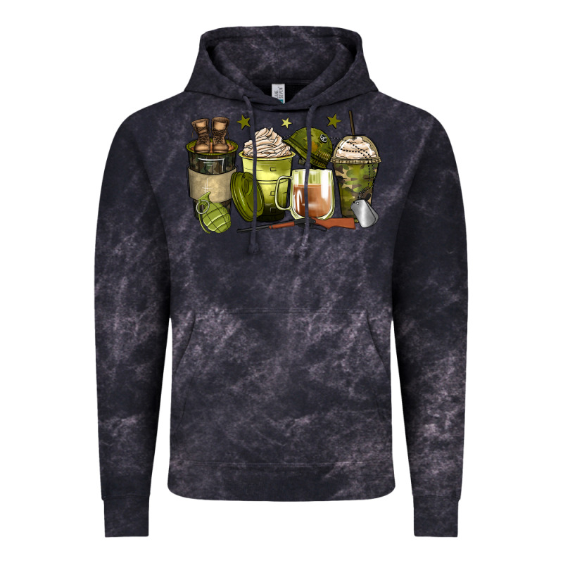 Army Coffee Cups Vintage Hoodie by Zillion Design Studio | Teevron