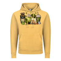 Vintage Mustard army coffee cups Vintage Hoodie - Zillion Design Studio