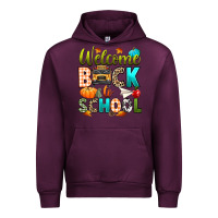 Mauve Wine welcome back to school fall Urban Hoodie - texasbilliewilder