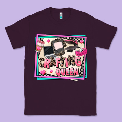 Crafting Queen Classic Tee Designed By Adodesignshop