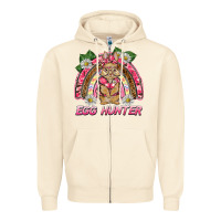 Sandshell easter pink camouflage egg hunter  bunny rainbow Zipper Hoodie - BarkalooDesign