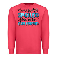 Cardinal somebodys spoiled blue collar girlfriend Premium Sweatshirt - MaliasSmallBusiness