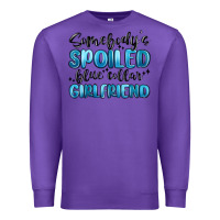 Purple somebodys spoiled blue collar girlfriend Premium Sweatshirt - MaliasSmallBusiness