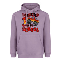 Lavender i crushed 100 days of school monster truck Heavyweight Hoodie - MaliasSmallBusiness