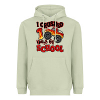 I Crushed 100 Days Of School Monster Truck Heavyweight Hoodie | Teevron