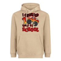 Mushroom i crushed 100 days of school monster truck Heavyweight Hoodie - MaliasSmallBusiness