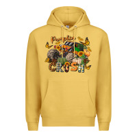 Antique Gold pumpkin crush truck Premium Hoodie - LillyAllenDesigns