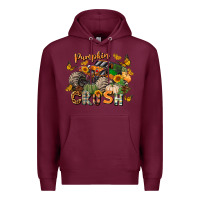 Burgundy pumpkin crush truck Premium Hoodie - LillyAllenDesigns