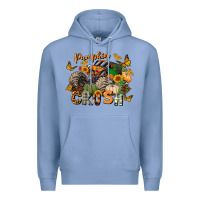 Colony Blue pumpkin crush truck Premium Hoodie - LillyAllenDesigns