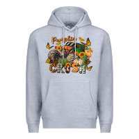 Heather Grey pumpkin crush truck Premium Hoodie - LillyAllenDesigns