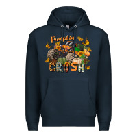 Navy pumpkin crush truck Premium Hoodie - LillyAllenDesigns