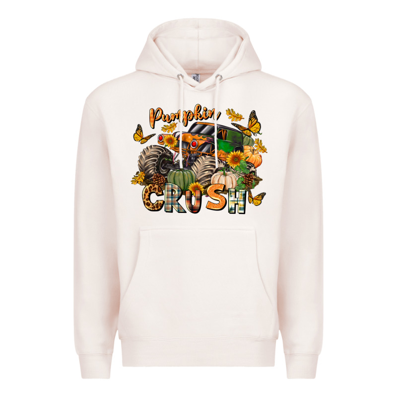 Pumpkin Crush Truck Premium Hoodie by LillyAllenDesigns | Teevron