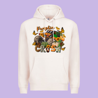 Pumpkin Crush Truck Premium Hoodie Designed By Lillyallendesigns