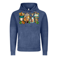 Vintage Denim horses coffee cups Vintage Hoodie - Zillion Design Studio