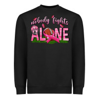 Black Football Nobody Fights Alone Heavyweight Sweatshirt - texasbilliewilder