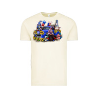 Vintage Arctic 4th of July gnomes with truck Vintage Tee - CowGirlArtShop