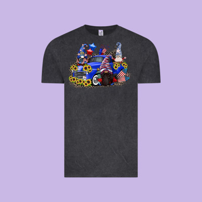 4th Of July Gnomes With Truck Vintage Tee Designed By Cowgirlartshop