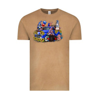 Vintage Camel 4th of July gnomes with truck Vintage Tee - CowGirlArtShop