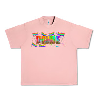 Salmon lgbtq pride  libbey glass Urban Heavy Tee - HRA Design Shop