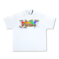 White lgbtq pride  libbey glass Urban Heavy Tee - HRA Design Shop
