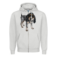 Dove Grey bluetick coonhound Zipper Hoodie - LillyAllenDesigns