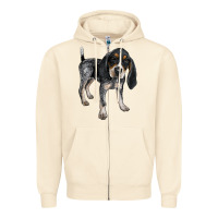 Sandshell bluetick coonhound Zipper Hoodie - LillyAllenDesigns