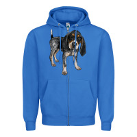 True Royal bluetick coonhound Zipper Hoodie - LillyAllenDesigns