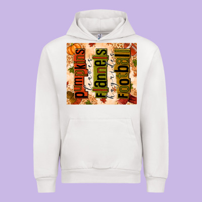 Pumpkins Leaves Flannels Hayrides Football Urban Hoodie Designed By Texasbilliewilder